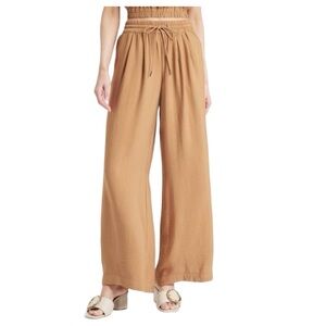 Wide Leg Tan Pants Size XS
